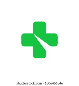 Pharmacy illustration vector logo design pure medical and healthcare clinic symbols business and company sign.