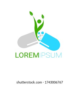 Ilustraciones de farmacia logo de diseño vectorial Diseño del logo Ayurveda símbolos médicos y sanitarios.