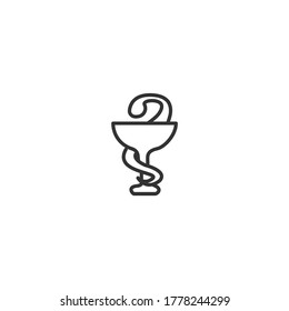 Pharmacy isolated line icon for web and mobile
