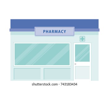 Pharmacy isolated vector illustration