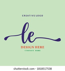 pharmacy LE letter logo is simple, easy to understand and authoritative
