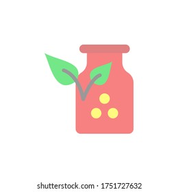 Icono de hoja de farmacia. Elementos vectores de color simples de iconos de medicina alternativa para ui y ux, sitio web o aplicación móvil