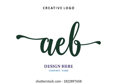 pharmacy letter AEB logo is simple, easy to understand and authoritative