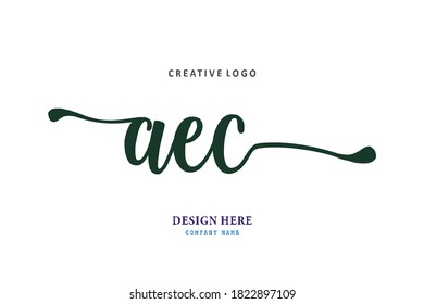 pharmacy letter AEC logo is simple, easy to understand and authoritative