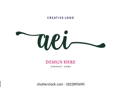 pharmacy letter AEI logo is simple, easy to understand and authoritative
