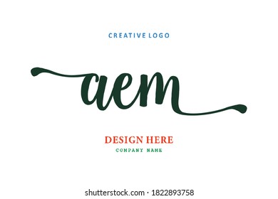 pharmacy letter AEM logo is simple, easy to understand and authoritative