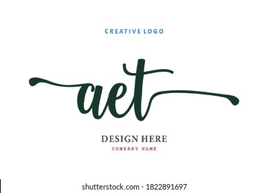 pharmacy letter AET logo is simple, easy to understand and authoritative