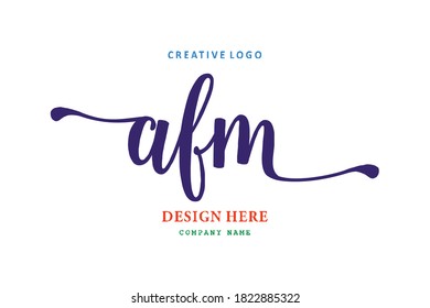 pharmacy letter AFM logo is simple, easy to understand and authoritative