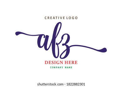 pharmacy letter AFZ logo is simple, easy to understand and authoritative