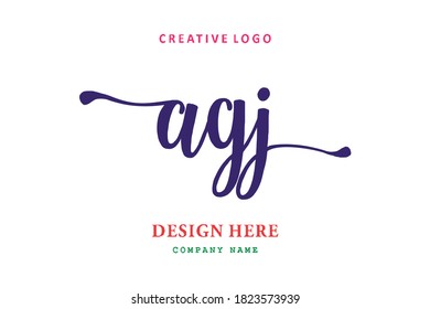 pharmacy letter AGJ logo is simple, easy to understand and authoritative