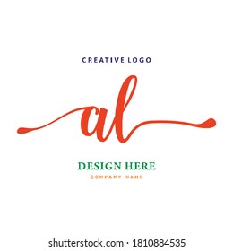 pharmacy letter AL logo, simple, easy to understand and authoritative