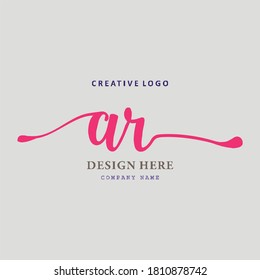 pharmacy letter AR logo, simple, easy to understand and authoritative
