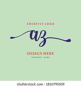 pharmacy letter AZ logo, simple, easy to understand and authoritative