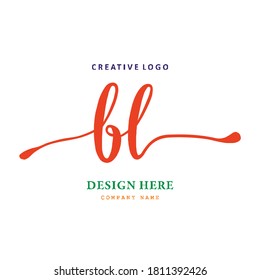 pharmacy letter BL logo, simple, easy to understand and authoritative