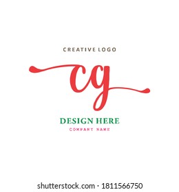 pharmacy letter CG logo, simple, easy to understand and authoritative