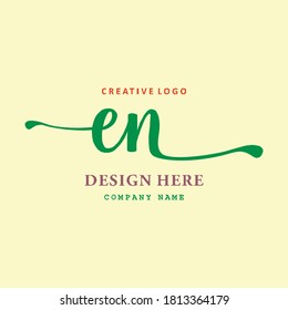 Pharmacy letter EN logo is simple, easy to understand and authoritative