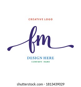 pharmacy letter FM logo is simple, easy to understand and authoritative