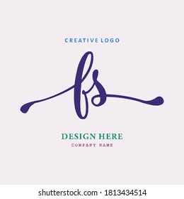 pharmacy letter FS logo is simple, easy to understand and authoritative