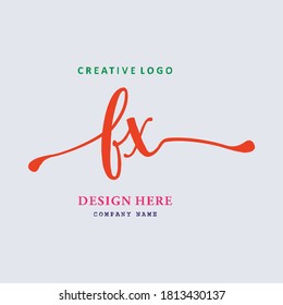 pharmacy letter FX logo is simple, easy to understand and authoritative