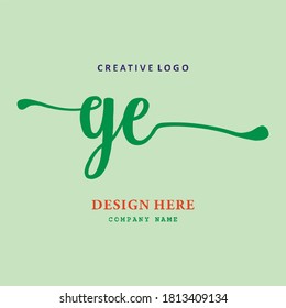 pharmacy letter GE logo is simple, easy to understand and authoritative