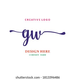 pharmacy letter GW logo is simple, easy to understand and authoritative