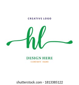 pharmacy letter HL logo is simple, easy to understand and authoritative