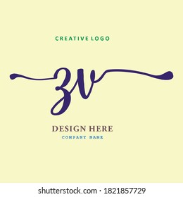 pharmacy letter ZV logo is simple, easy to understand and authoritative