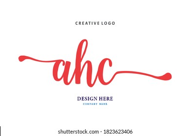pharmacy logo AHC letter is simple, easy to understand and authoritative