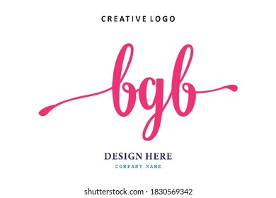 la composición del logotipo de farmacia de la letra BGB es simple, fácil de entender, simple y autoritativa