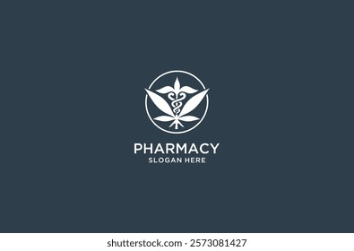 pharmacy logo design premium vector.