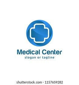 Pharmacy logo design template. Medical clinic logo design. Hospital logo design