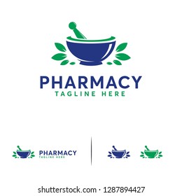 Pharmacy logo designs concept vector,