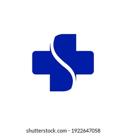 Pharmacy Logo Doctor Plus Clinic Medical Health Care Sign And Symbols.