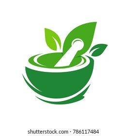 Pharmacy Logo Eco Green Design Vector Template