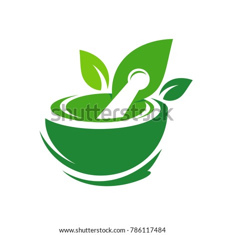 Pharmacy Logo Eco Green Design Vector Template