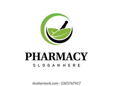  Logotipo de farmacia | Diseño vectorial de logotipo herbario