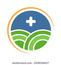 Plantilla de diseño de icono de logotipo de farmacia
