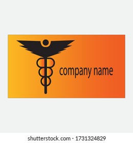 pharmacy logo illustration of black and background. vector design