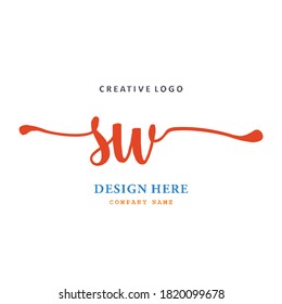 pharmacy logo letter SW is simple, easy to understand and authoritative