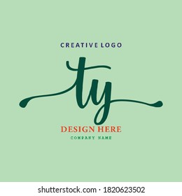 pharmacy logo letter TY is simple, easy to understand and authoritative