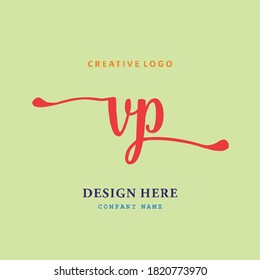pharmacy logo letter VP is simple, easy to understand and authoritative