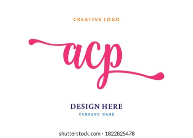 pharmacy logo lettering ACP is simple, easy to understand and authoritative