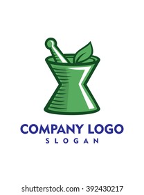Pharmacy Logo, Mortar and Pestle 
