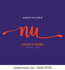pharmacy logo NU letter is simple, easy to understand and authoritative