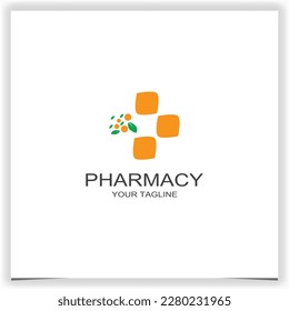 Pharmacy logo premium elegant template vector eps 10