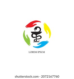 Apothekenlogo und Vektorsymbol