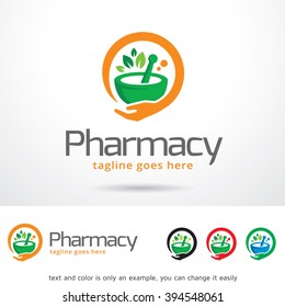 Pharmacy Logo Template Design Vector Stock Vector (royalty Free 