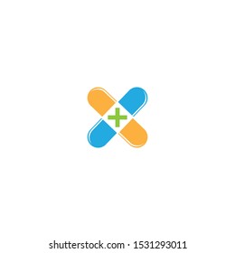 Pharmacy logo template vector icon design