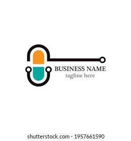 Pharmacy logo template vector icon design