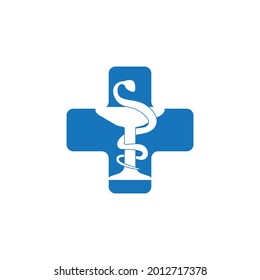 Pharmacy logo vector template illustration